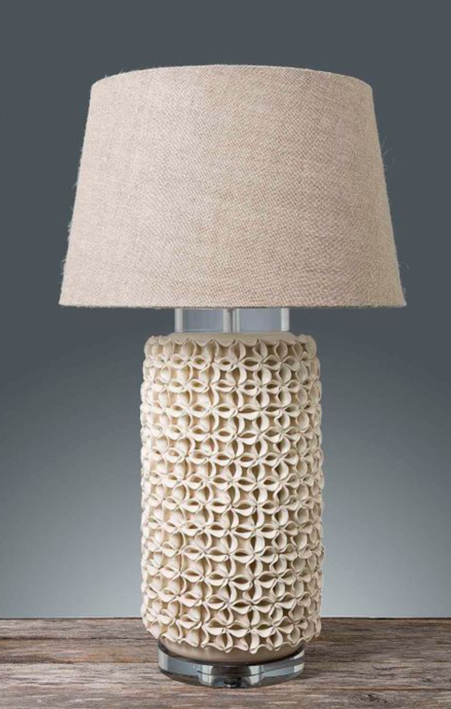 Newbury Cream Ceramic Table Lamp
