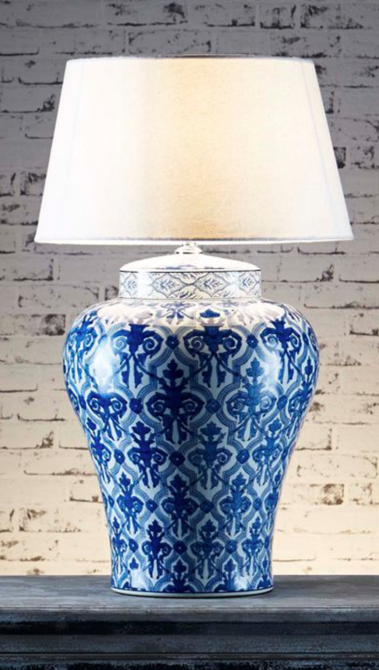 Nottingham Blue Table Lamp
