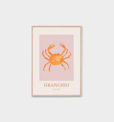 Orange Crab Framed Print