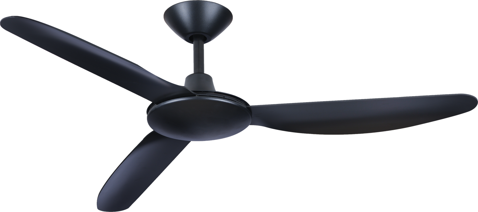 Polar DC Matt Black with Black Blades Ceiling Fan