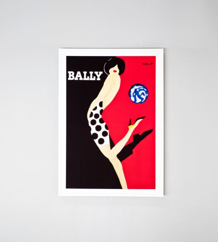 Bally Polka Dot Lady Framed Print