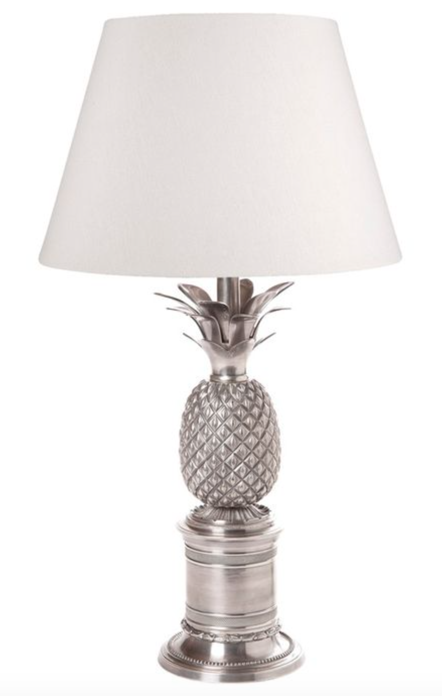 Parley Antique Silver Table Lamp