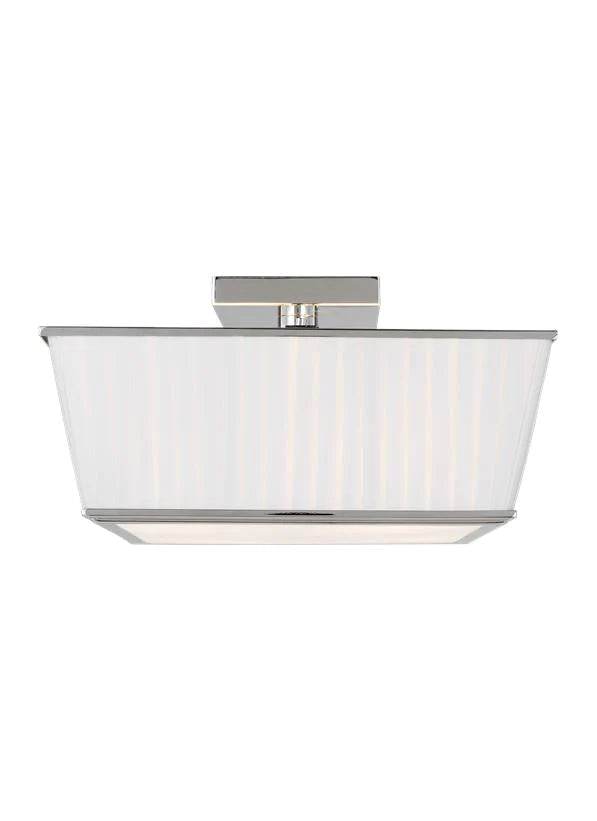 Ralph Lauren Esther 4 Light Polished Nickel Flush Mount Lighting Affairs