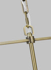 Ralph Lauren Hadley 5 Light Brass Leather Pendant Lighting Affairs