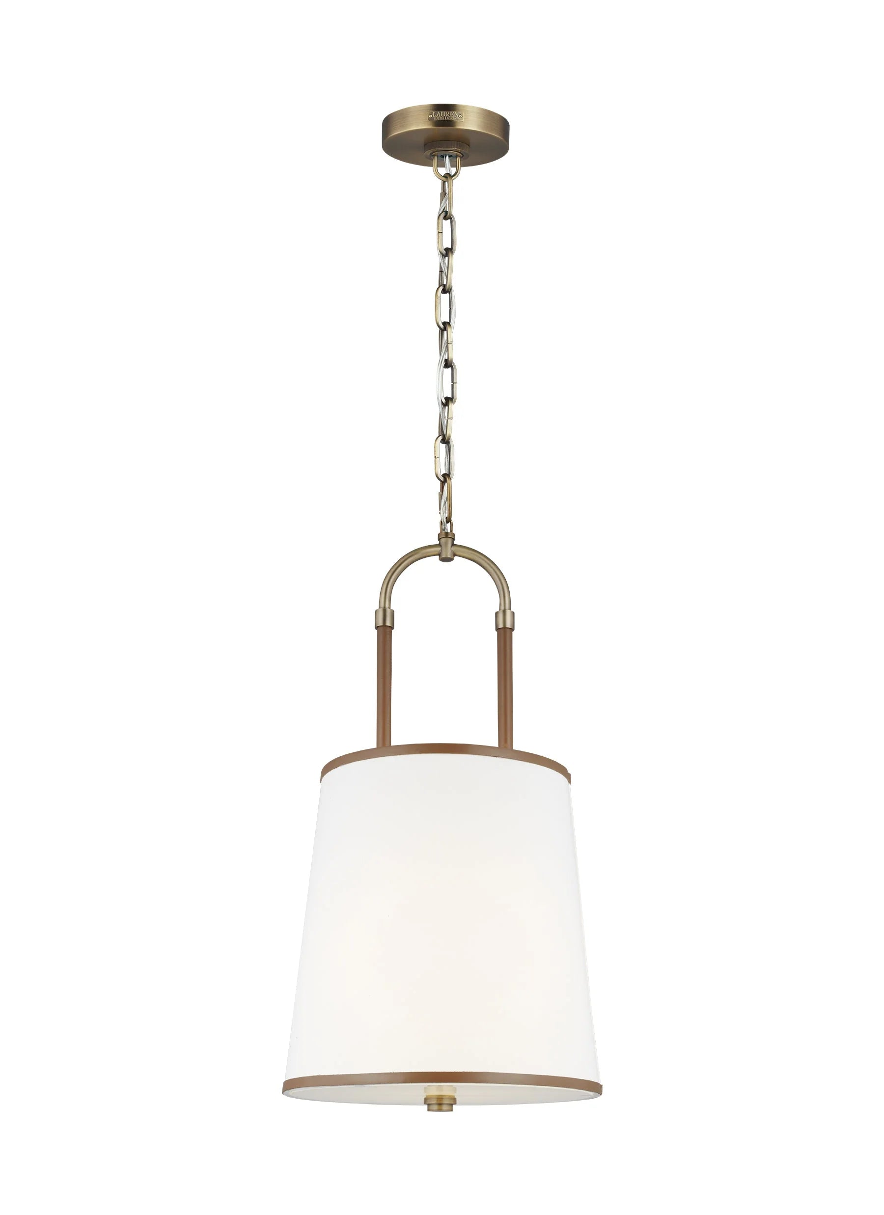 Ralph Lauren Katie 1 Light Time Worn Brass Pendant Lighting Affairs