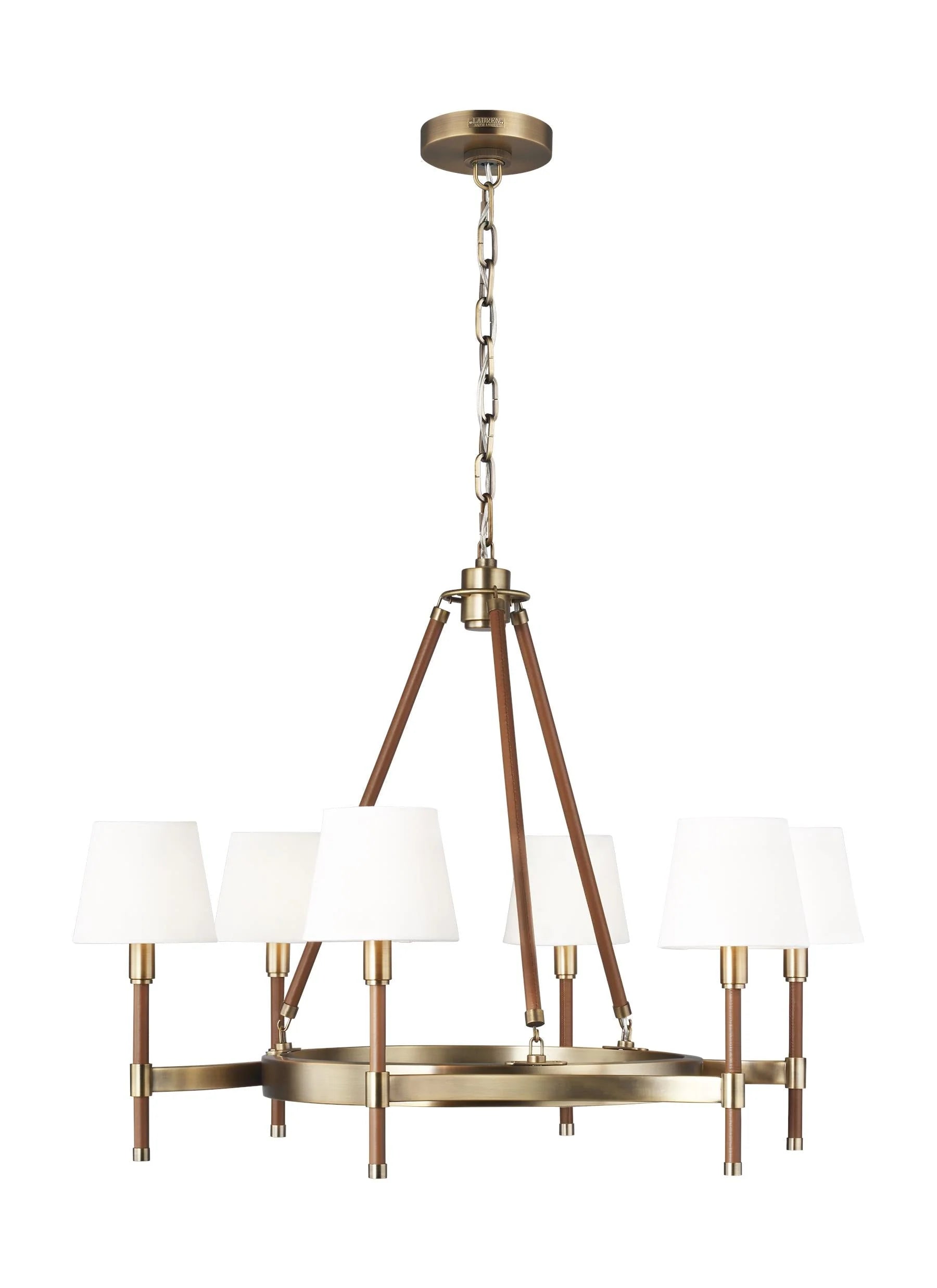 Ralph Lauren Katie 6 Light Brass Chandelier Lighting Affairs