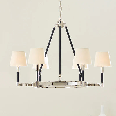 Ralph Lauren Katie 6 Light Polished Nickel Chandelier Lighting Affairs