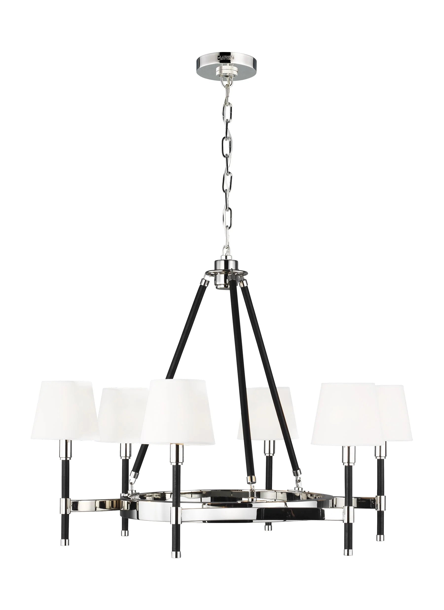 Ralph Lauren Katie 6 Light Polished Nickel Chandelier Lighting Affairs