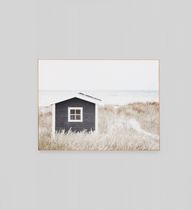 Coastal Cottage Framed Canvas Wall Art