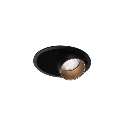 Shift Out Textured Black/Gold 2700K Downlight
