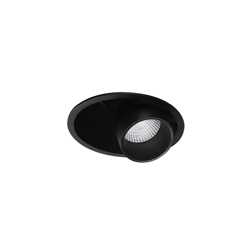 Shift Out Textured Black 3000K Downlight