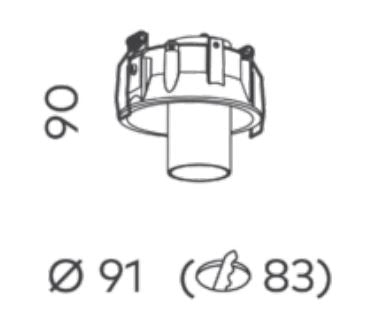 Shift Out Textured White 2700K Downlight