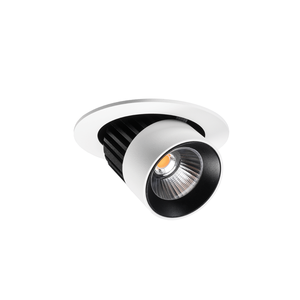 Switch 110mm Textured White/Black 3000K Downlight