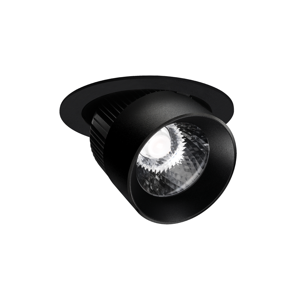 Switch 140mm Textured Black 3000K Downlight
