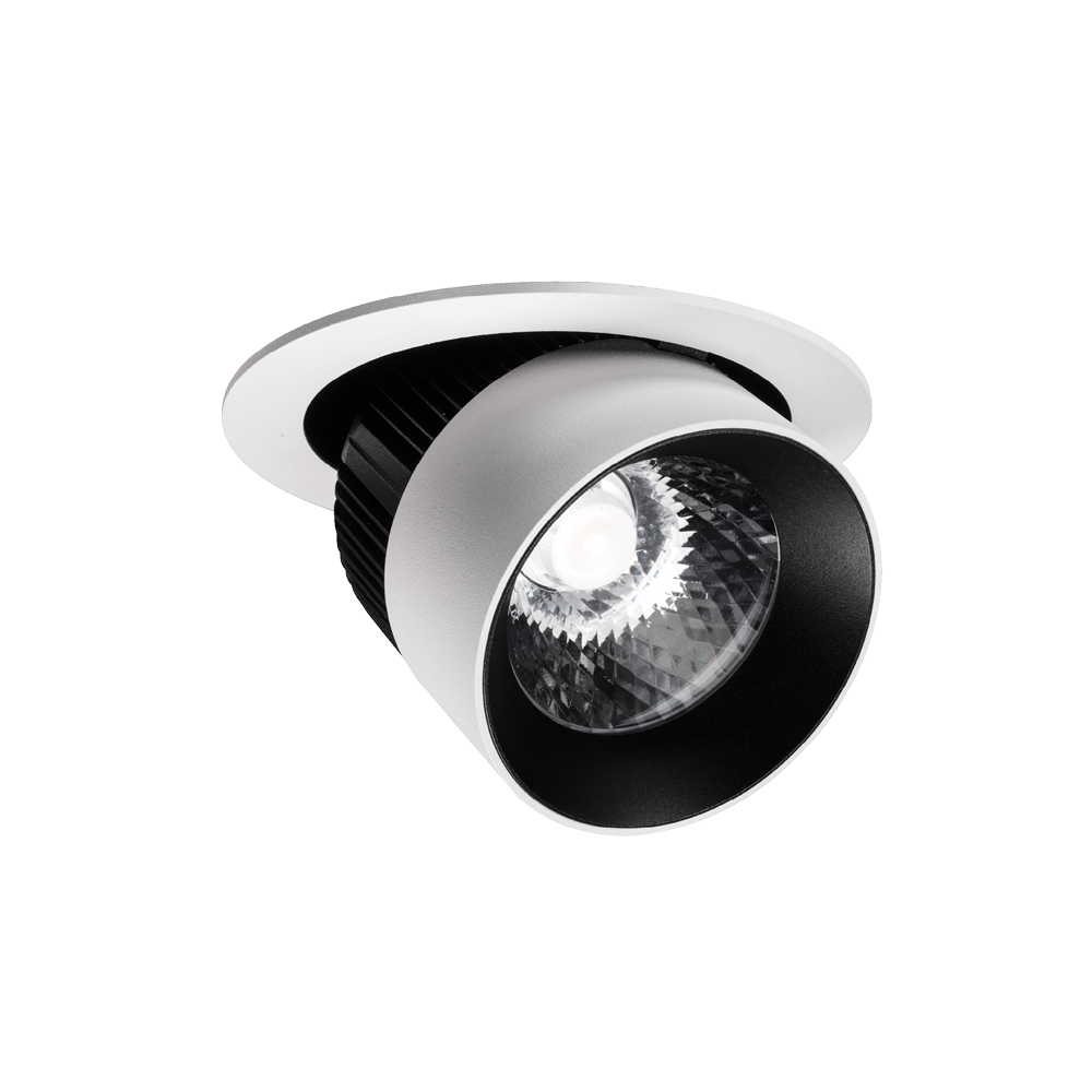 Switch 140mm Textured White/Black 3000K Downlight