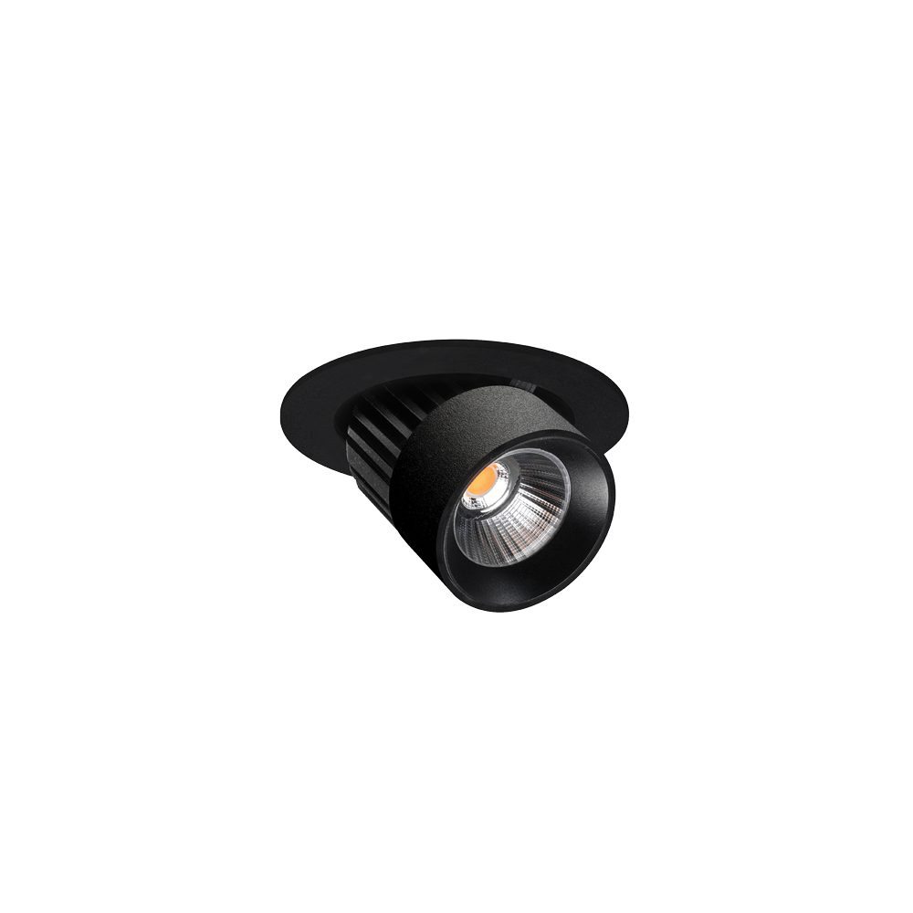 Switch 80mm Textured Black 3000K Downlight