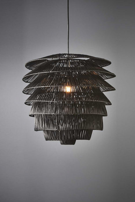 Sailor Rattan Pendant Black