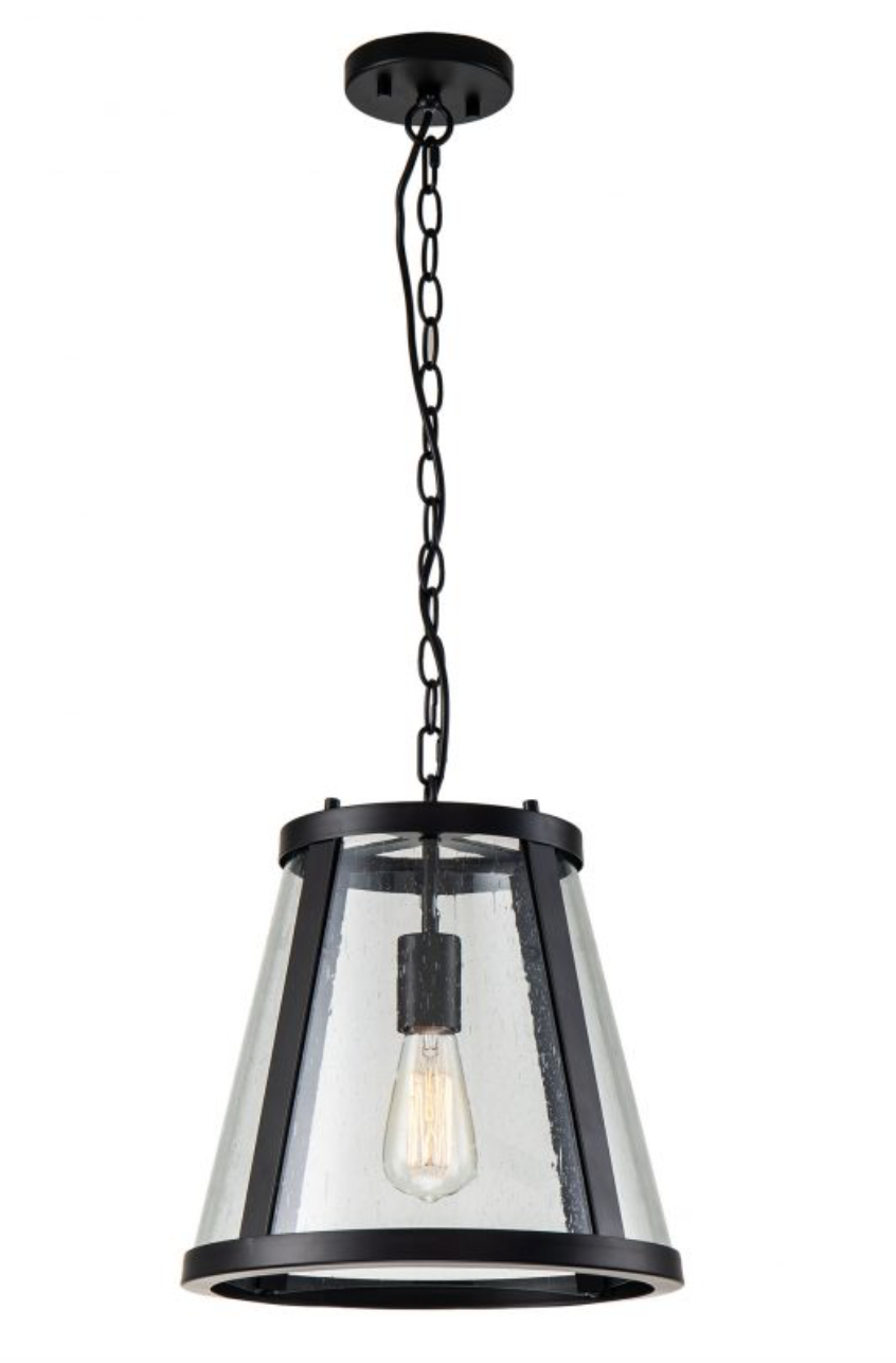 Lauren Medium Gold Glass Pendant