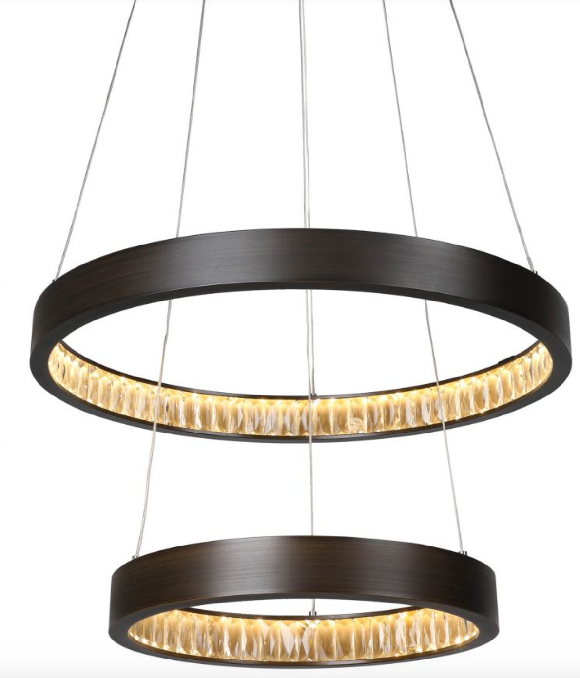 Margo 2-Tier Circular LED Pendant Granite