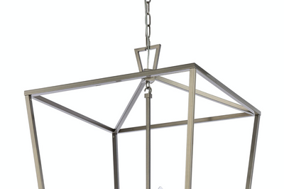 Huntley Large Satin Nickel Pendant