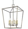 Huntley Large Satin Nickel Pendant