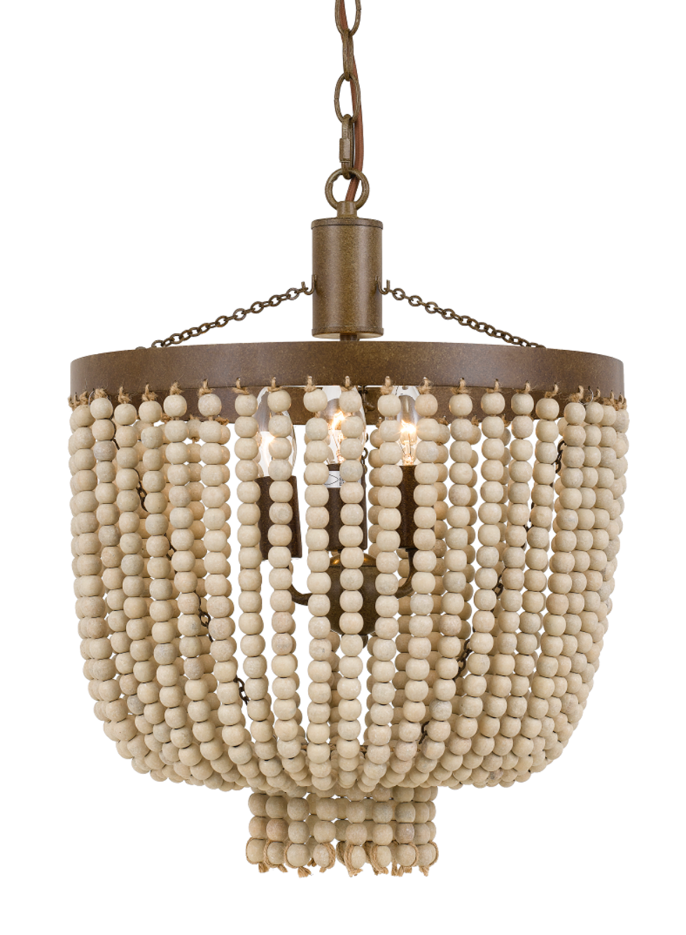 Maddison Small Natural Beaded Pendant