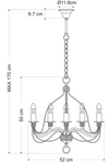 Candice Medium Black Candelabra