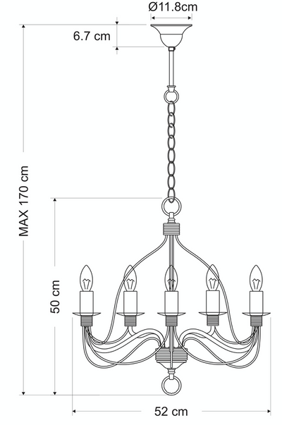 Candice Medium Black Candelabra