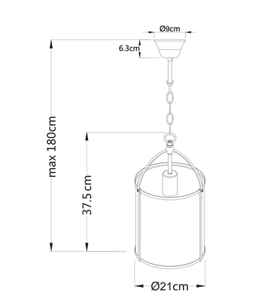 Isabella Gold Lantern