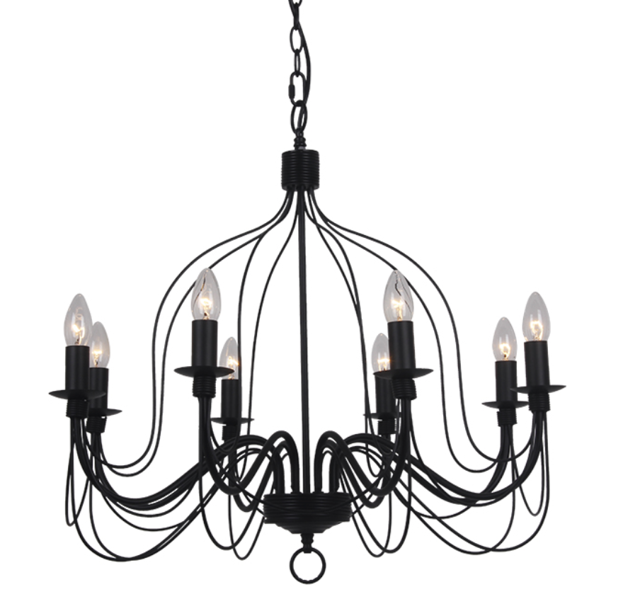 Candice Large Black Candelabra