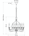 Candice Large Black Candelabra