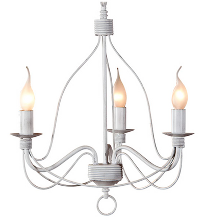 Candice Small French White Candelabra