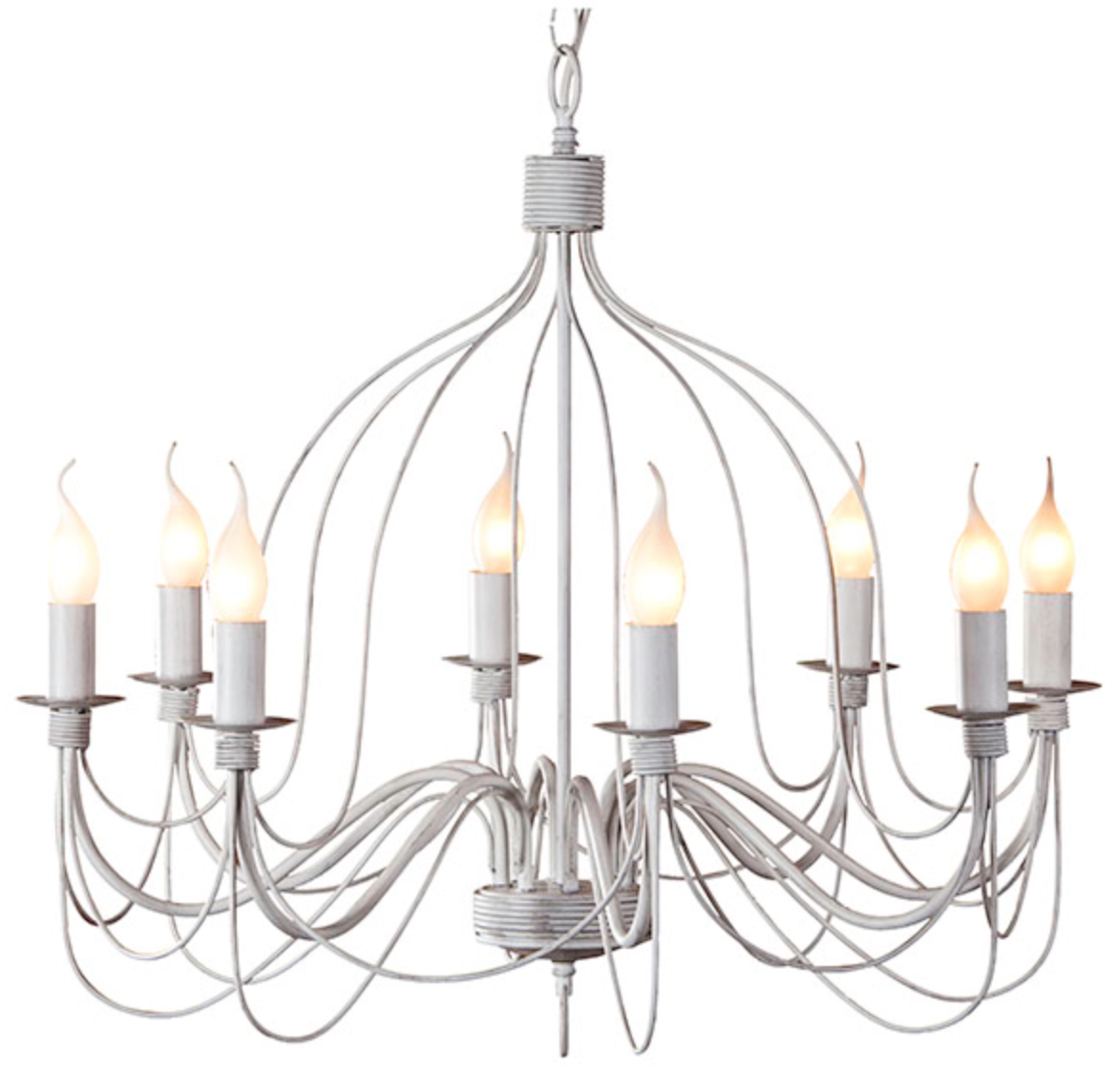 Candice Large French White Candelabra