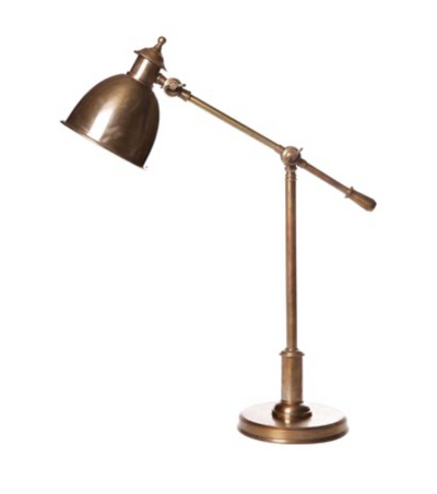 Bryde Antique Brass Desk Lamp