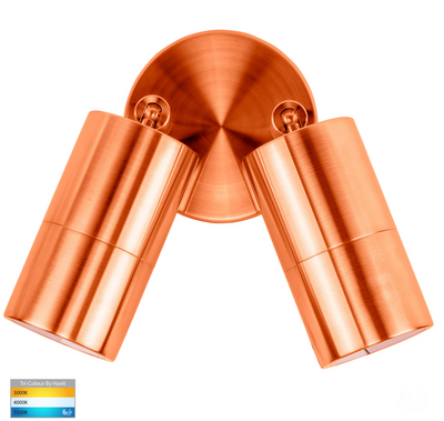 Tivah Solid Copper TRI Colour Double Adjustable Wall Spot Light