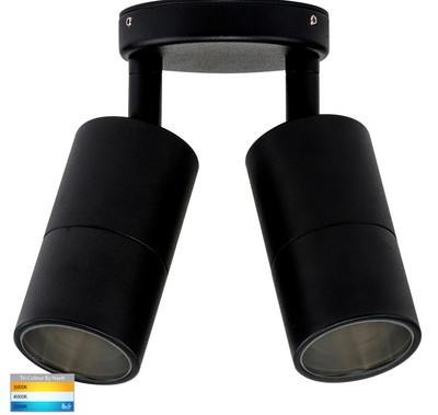 Tivah Black TRI Colour Double Adjustable Wall Spot Light