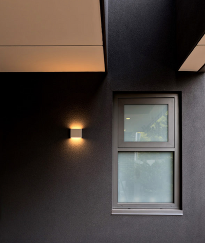 Astro Black Fixed Two Wall Light