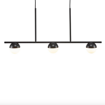 Contina Black LED Linear Pendant