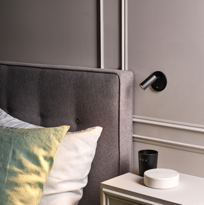 Micro Recess Switched Matt Nickel Wall Light
