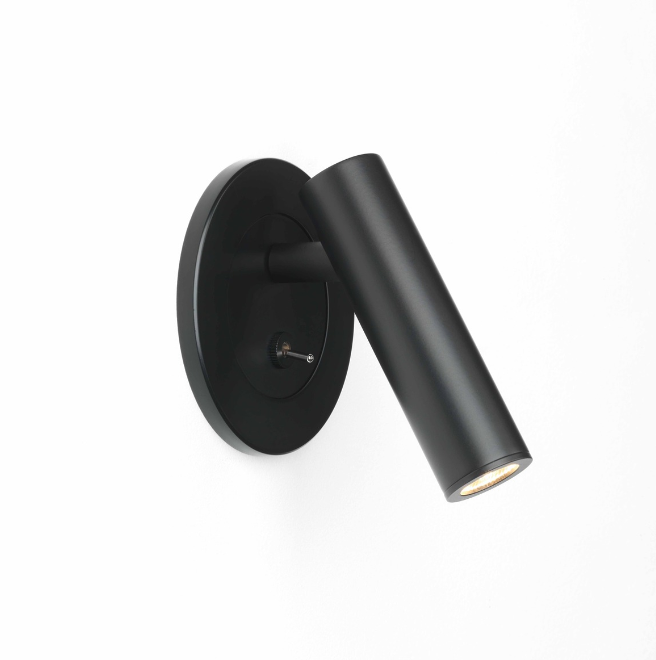 Enna Recess Switched LED Matt Black Wall Light