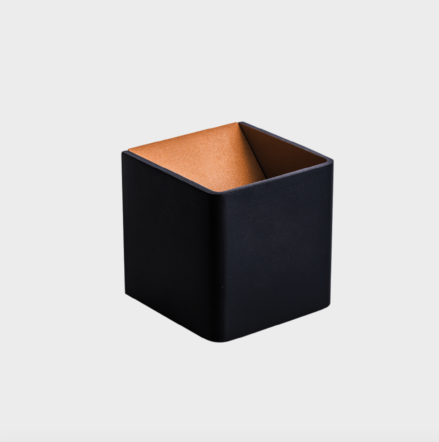 Tourmaline Black/Gold Trim Wall Light