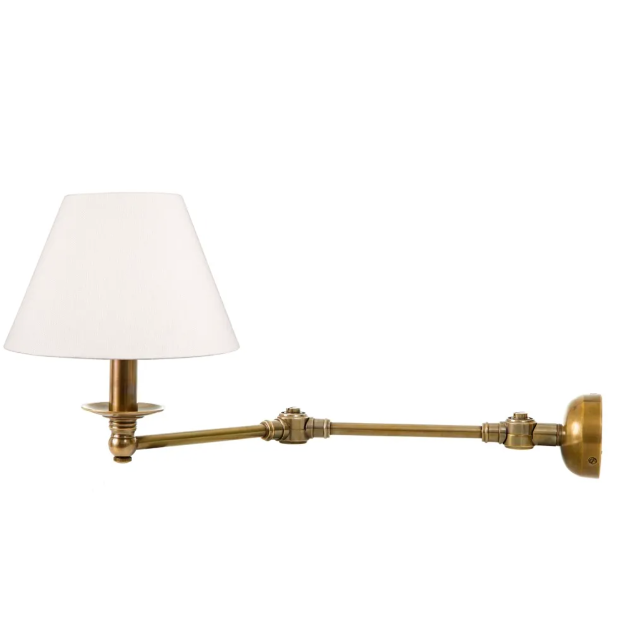 Roma Brass Swing Arm Sconce