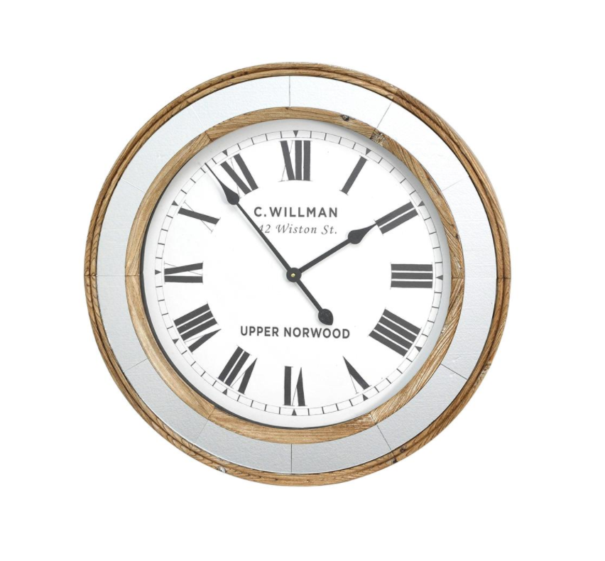 Riggs Timber & Mirror William Clock
