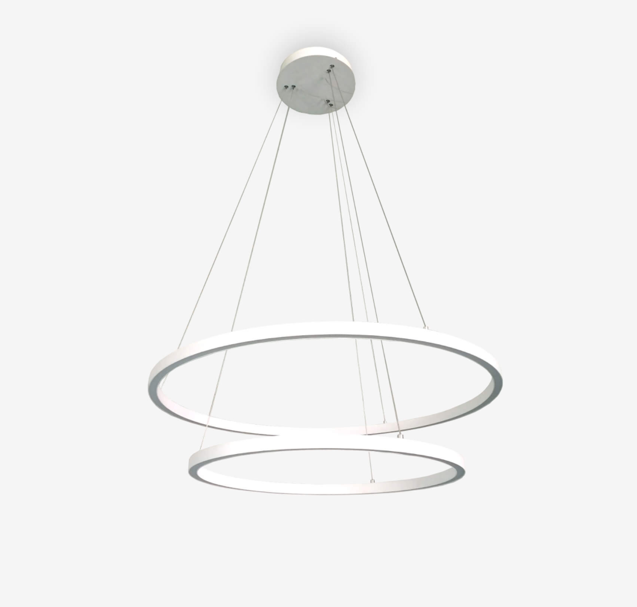 Saturn Nimbus 2 Tier Black Pendant