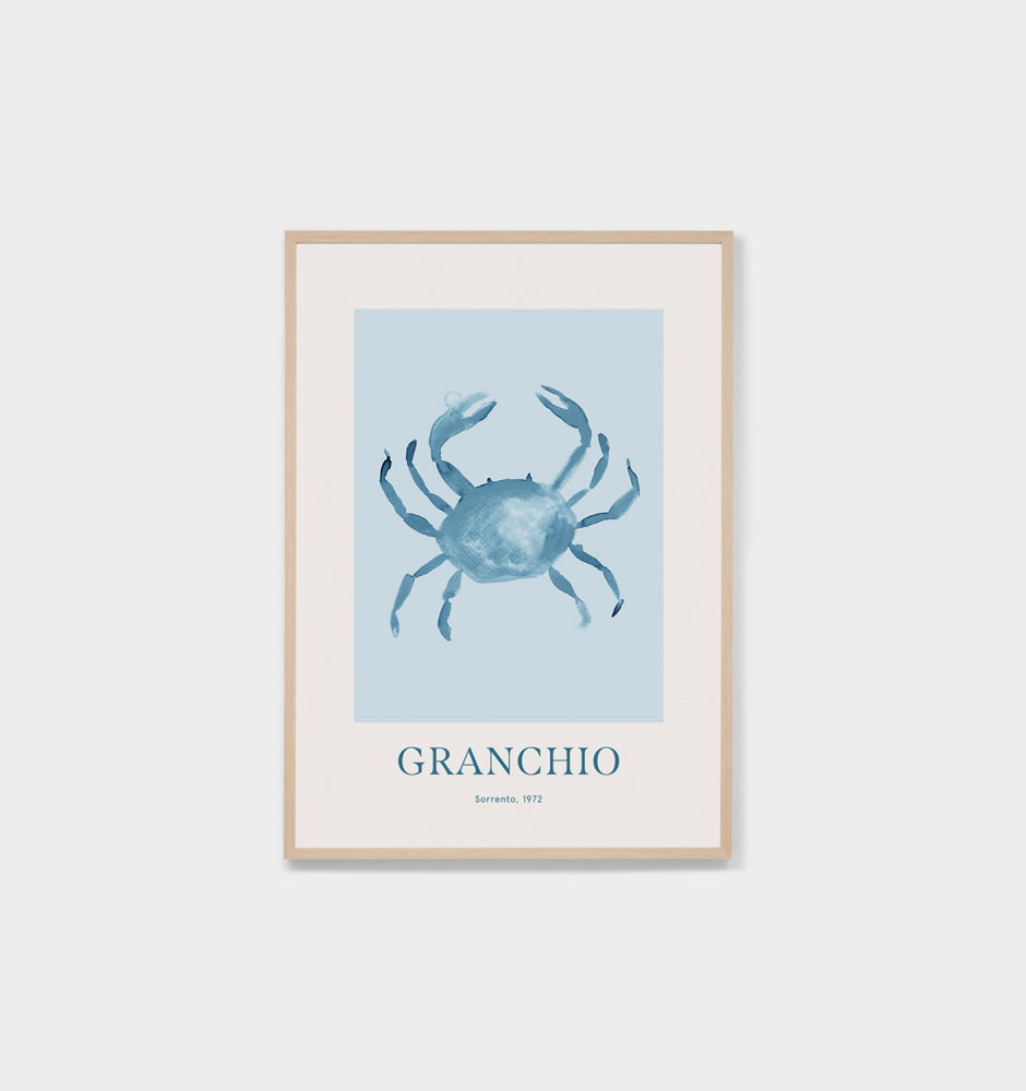 Sea Creature Blue Framed Print