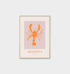 Sea Creature Orange Framed Print