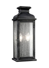 Sean Lavin Pediment Dark Weathered Zinc Wall Light Lighting Affairs