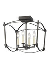 Sean Lavin Thayer 4 Light Smith Steel Semi-Flush Mount Lighting Affairs