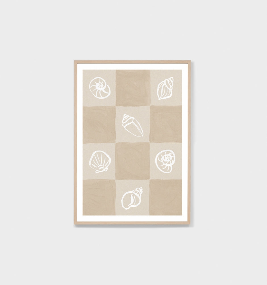 Seashell Collage Sand Print