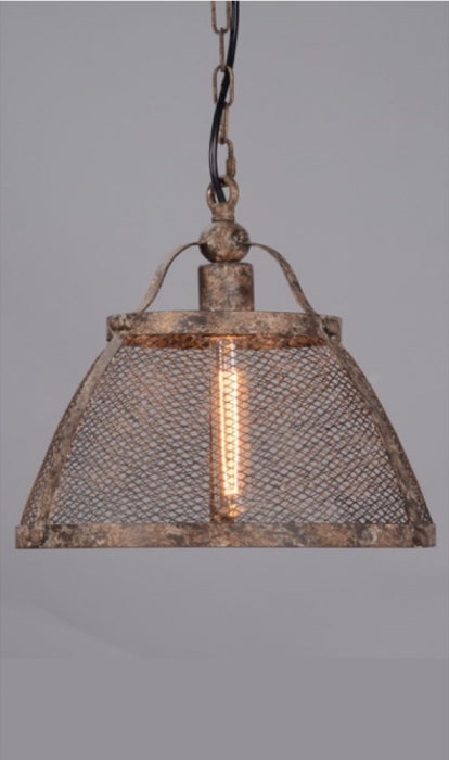 Spring Large Hanging Lamp in Rustic